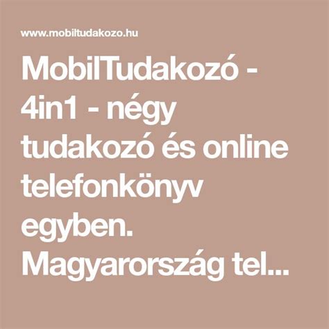 MobilTudakozó.hu